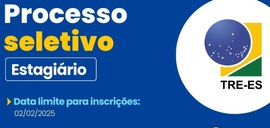 Lettering com a chamada para as inscrições para estágio