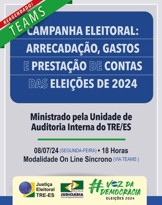 TRE-ES Palestra UAI 8 de julho, 18h